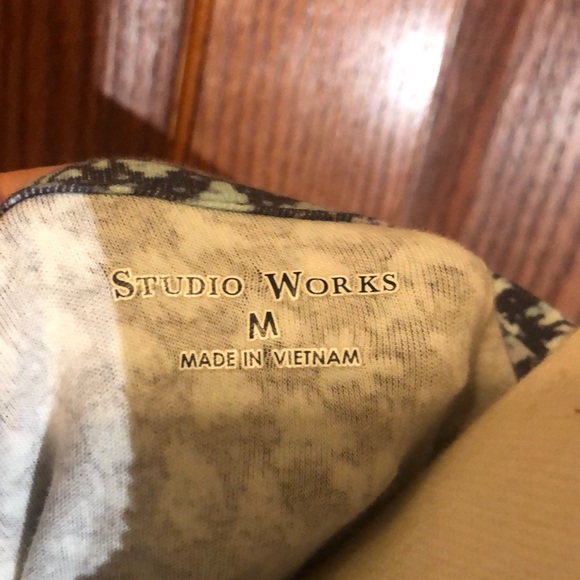 Studio Works Blue and Green long Sleeve Tee - Picture 2 of 5